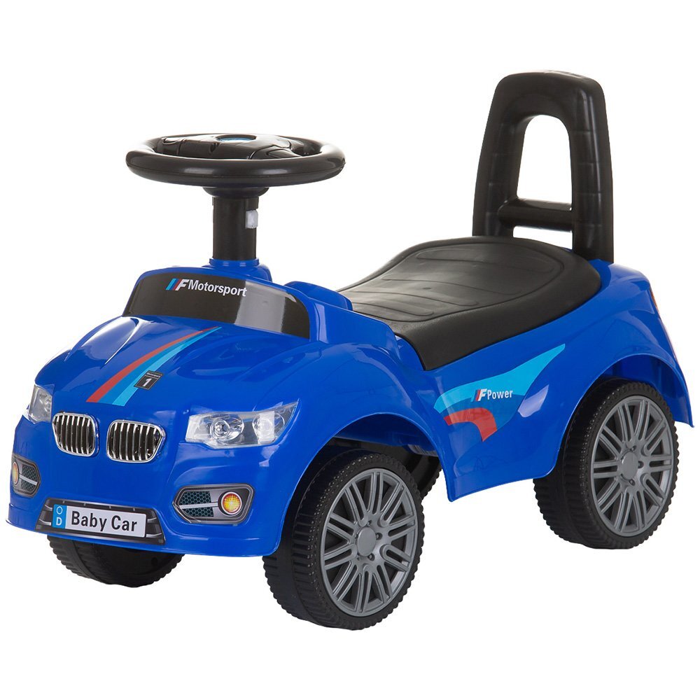 CHIPOLINO Masinuta de impins Sprinter Blue cu spatiu de depozitare spatar confortabil si volan cu sunete greutate admisa 25 kg