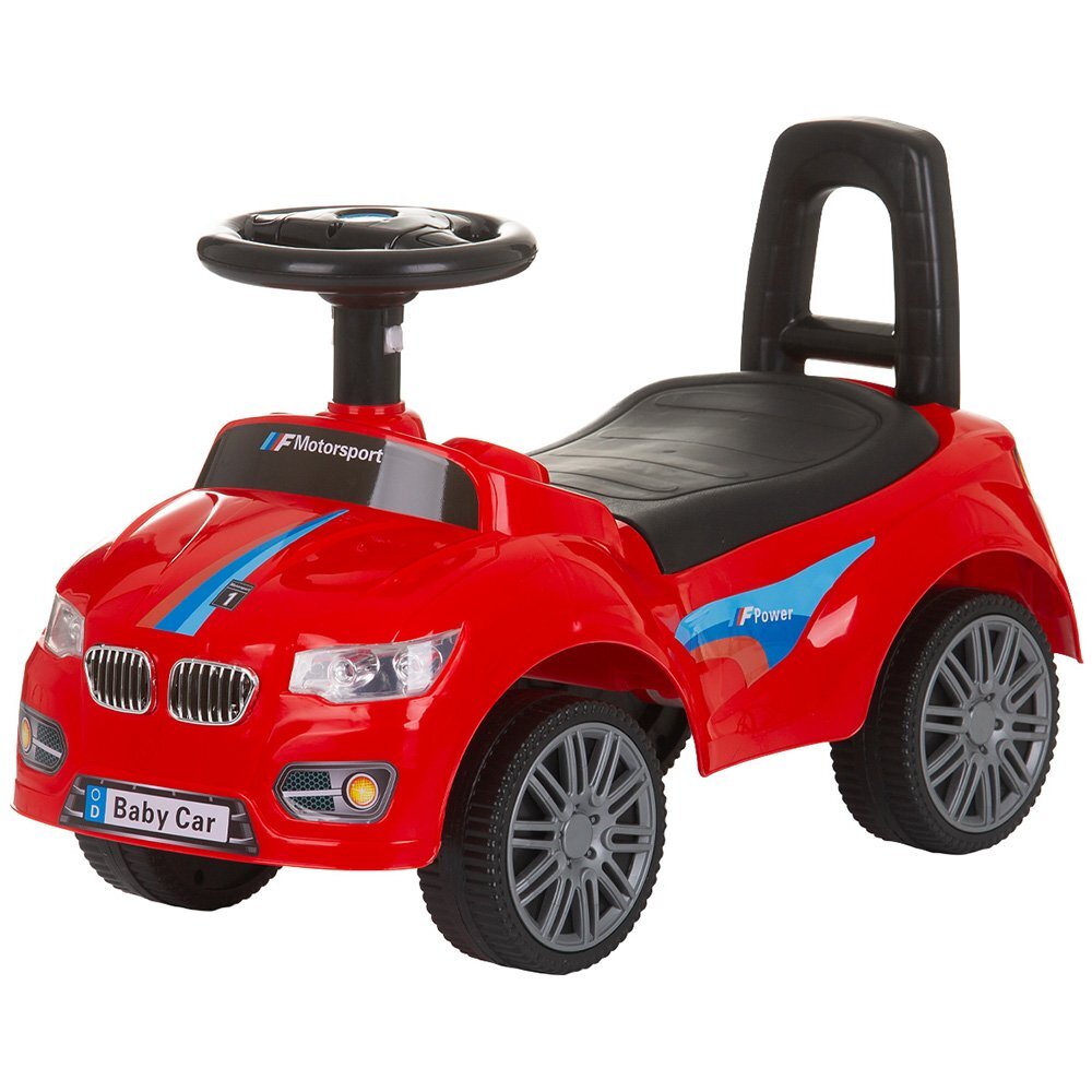 CHIPOLINO Masinuta de impins Sprinter Red cu spatiu de depozitare spatar confortabil si volan cu sunete greutate admisa 25 kg