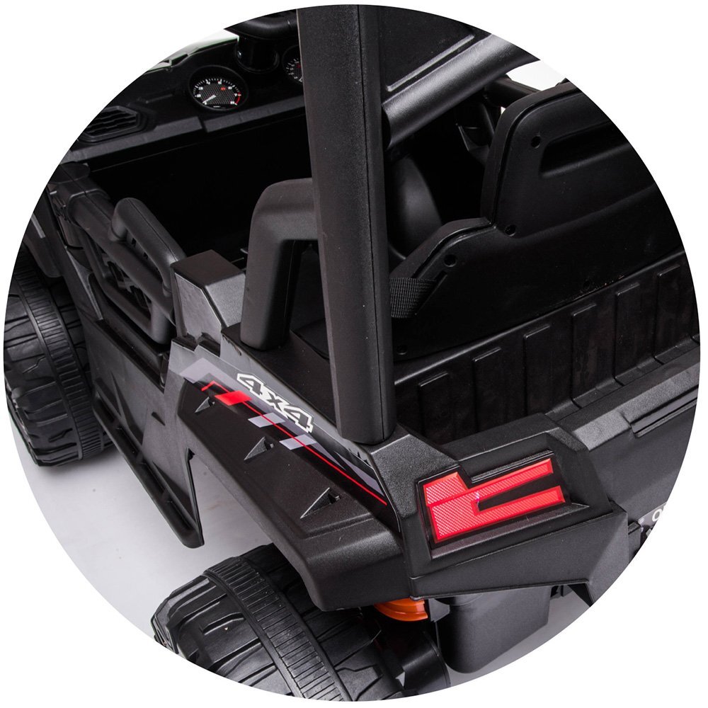 CHIPOLINO Masinuta electrica pentru copii Buggy Off Road Black cu telecomanda portiere cu deschidere lumini greutate admisa 30 kg
