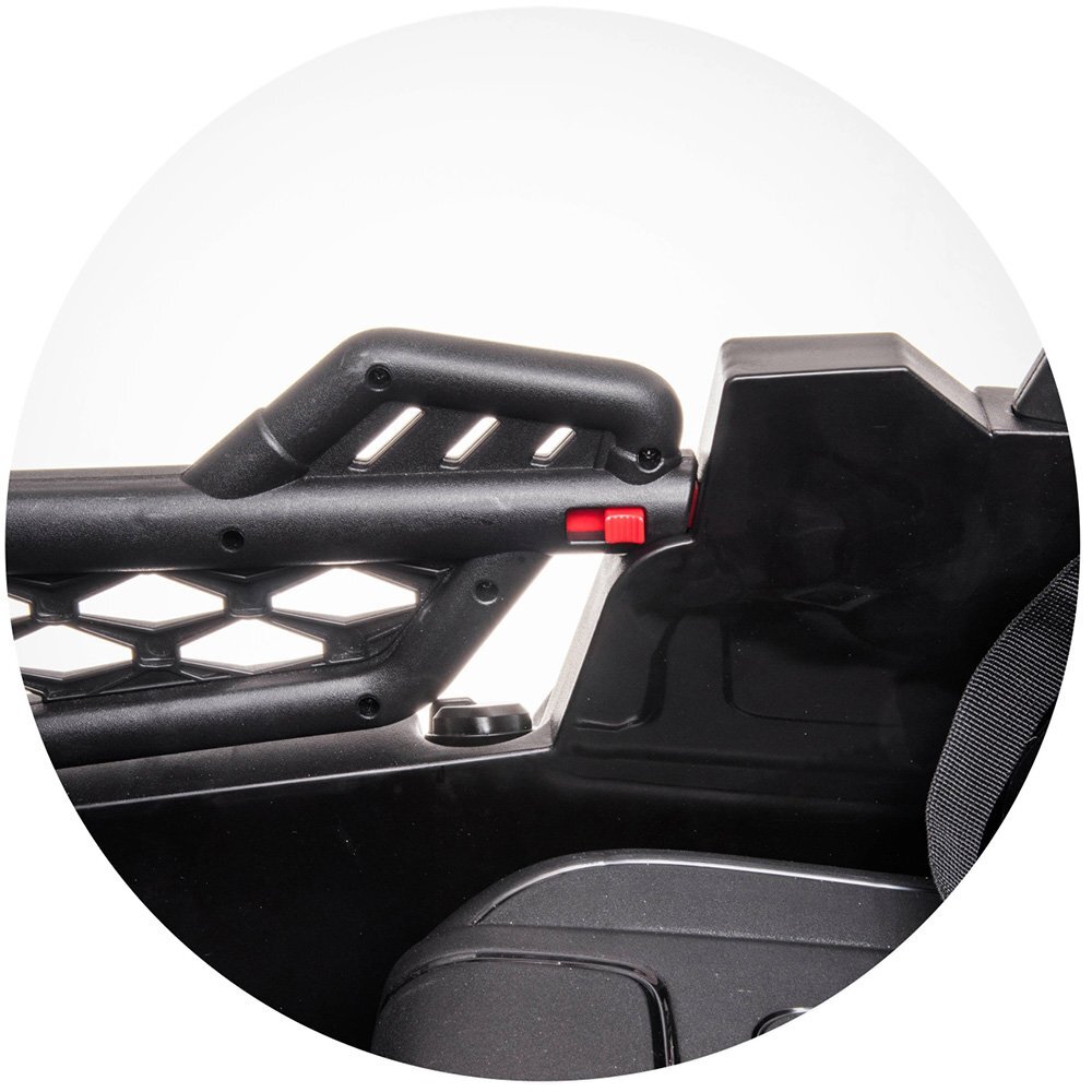 CHIPOLINO Masinuta electrica pentru copii Buggy Off Road Black cu telecomanda portiere cu deschidere lumini greutate admisa 30 kg
