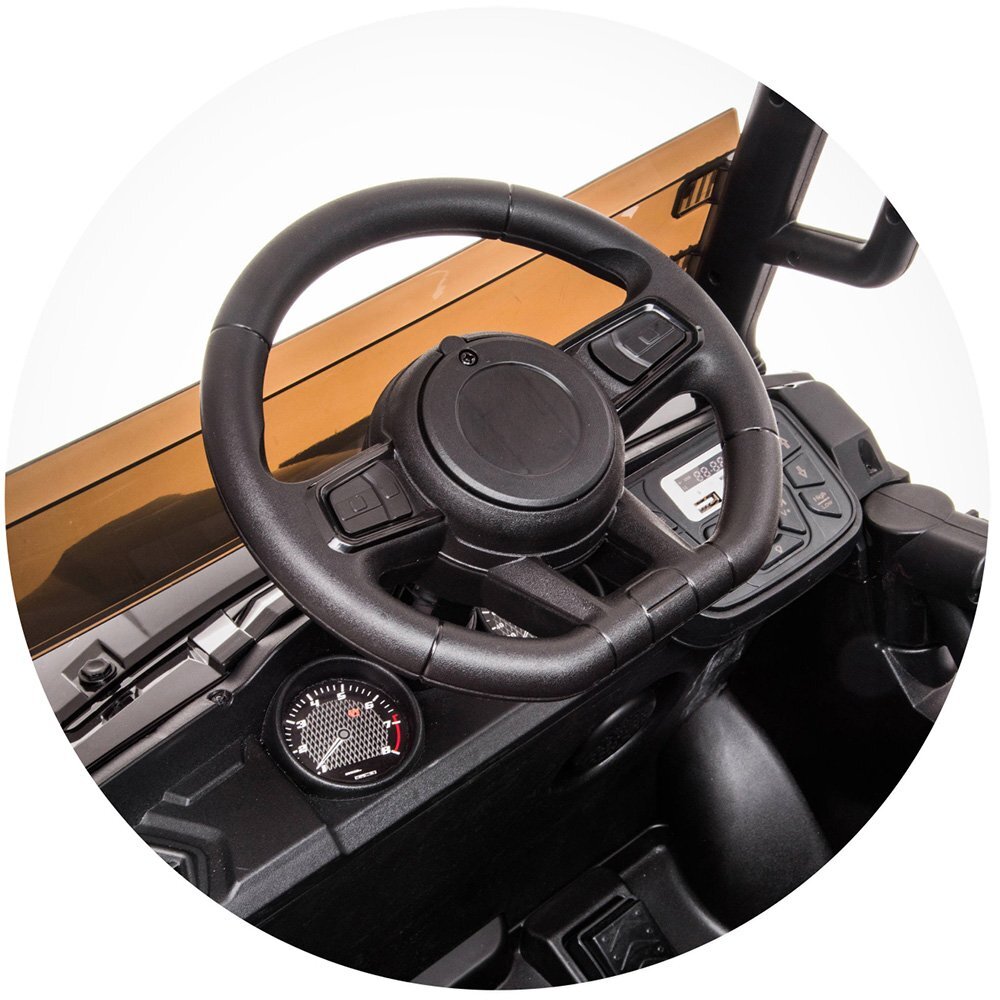 CHIPOLINO Masinuta electrica pentru copii Buggy Off Road Black cu telecomanda portiere cu deschidere lumini greutate admisa 30 kg