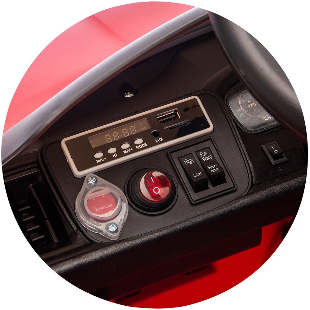 CHIPOLINO Masinuta electrica pentru copii Porsche Cayenne Red cu suspensii usi cu deschidere greutate admisa 30 kg