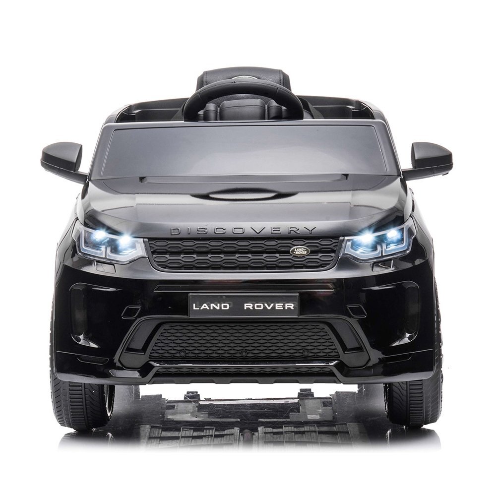 CHIPOLINO Masinuta electrica SUV Land Rover Discovery cu scaun din piele si roti EVA black 50W