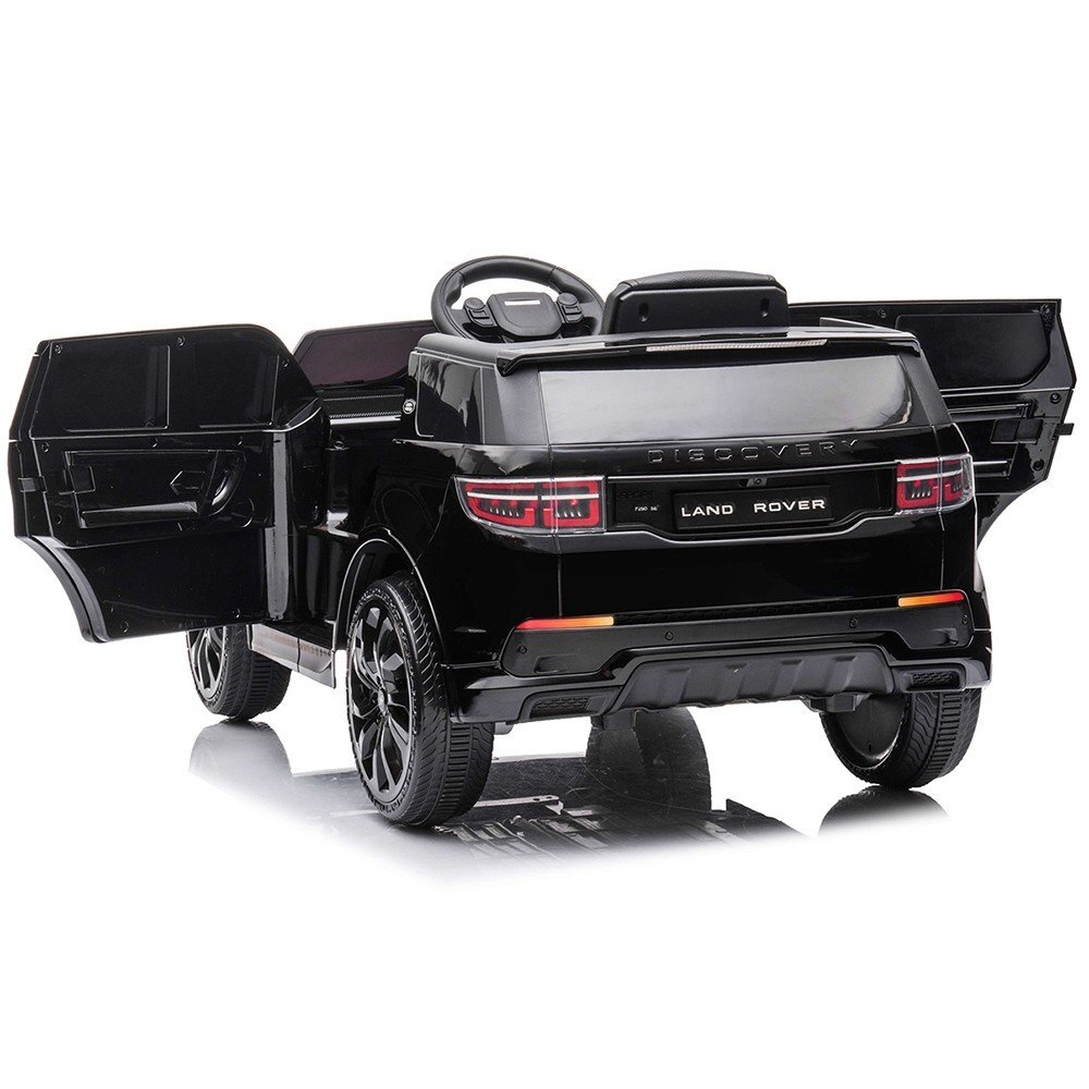 CHIPOLINO Masinuta electrica SUV Land Rover Discovery cu scaun din piele si roti EVA black 50W
