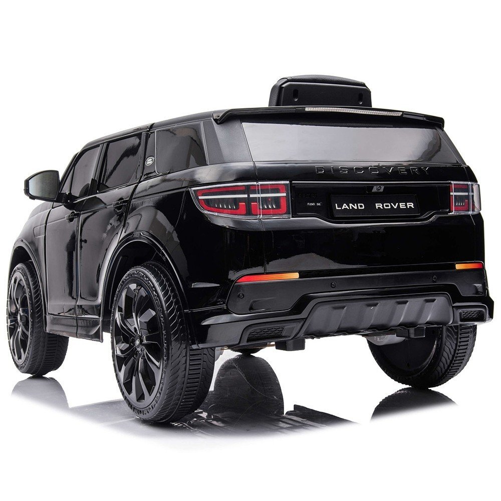 CHIPOLINO Masinuta electrica SUV Land Rover Discovery cu scaun din piele si roti EVA black 50W