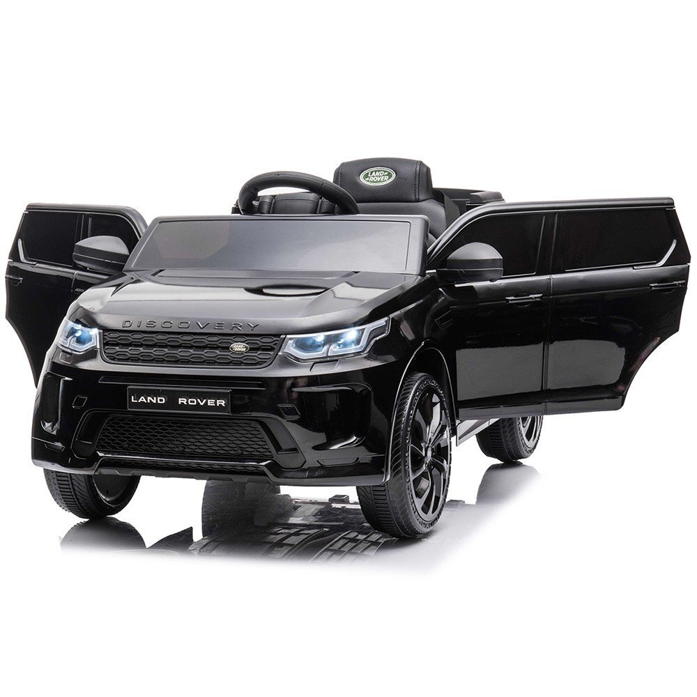 CHIPOLINO Masinuta electrica SUV Land Rover Discovery cu scaun din piele si roti EVA black 50W