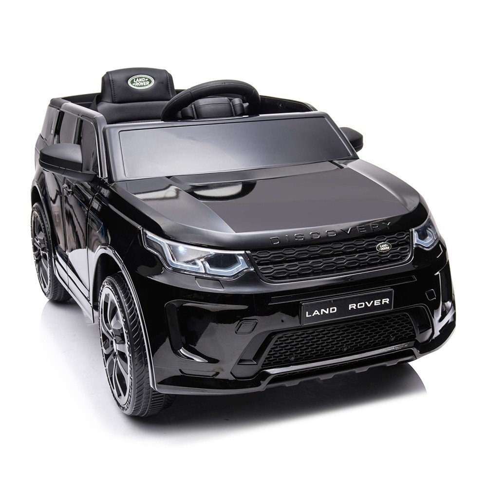 CHIPOLINO Masinuta electrica SUV Land Rover Discovery cu scaun din piele si roti EVA black 50W