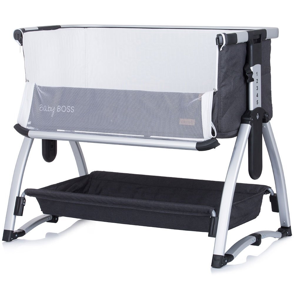 CHIPOLINO Patut Co-Sleeper Baby Boss anthracite