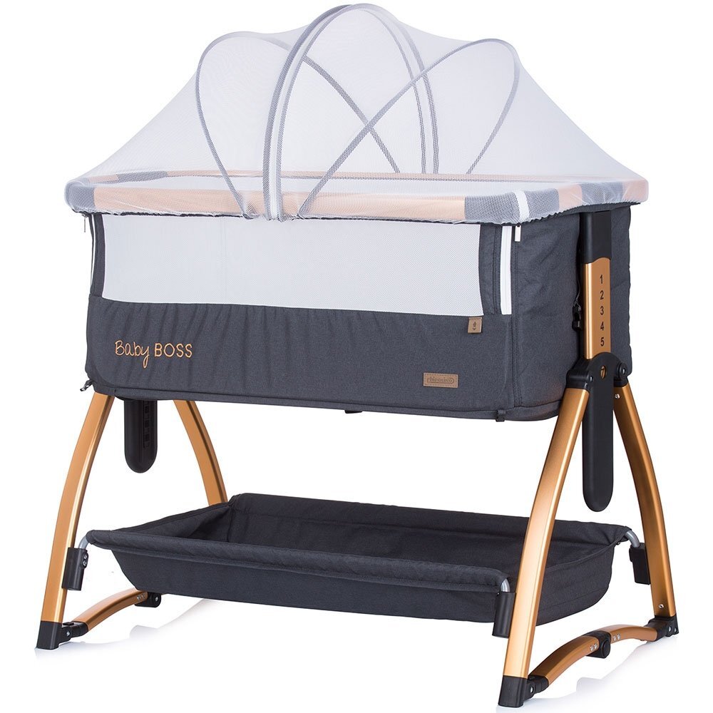 CHIPOLINO Patut Co-Sleeper Baby Boss raven