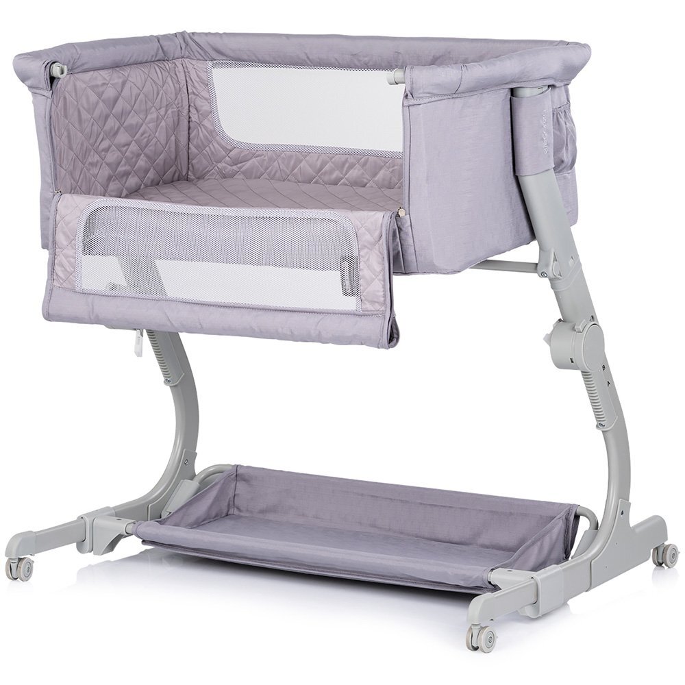 CHIPOLINO Patut co-sleeper Eleganza Cloud cu laterala culisanta si pozitie anti-reflux