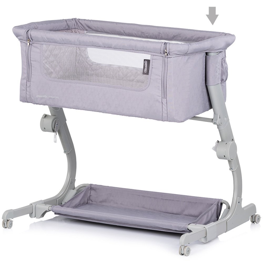 CHIPOLINO Patut co-sleeper Eleganza Cloud cu laterala culisanta si pozitie anti-reflux