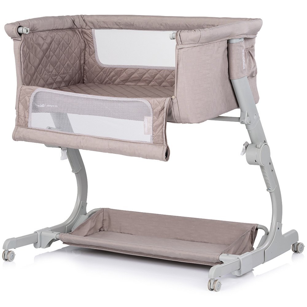 CHIPOLINO Patut co-sleeper Eleganza Tiramisu cu laterala culisanta si pozitie anti-reflux