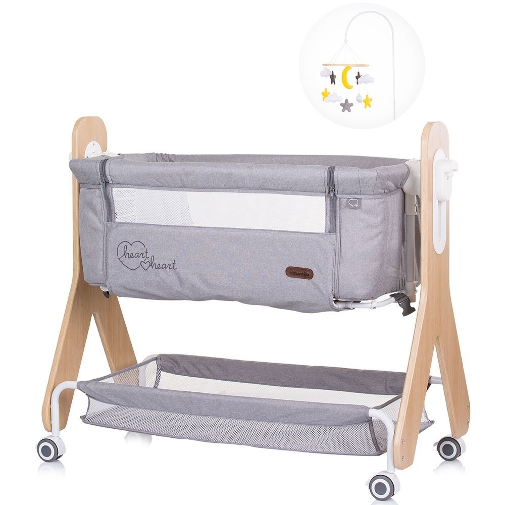 CHIPOLINO Patut Co-Sleeper Heart 2 Heart glacier
