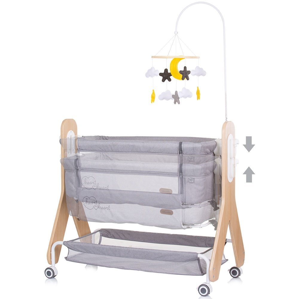 CHIPOLINO Patut Co-Sleeper Heart 2 Heart glacier