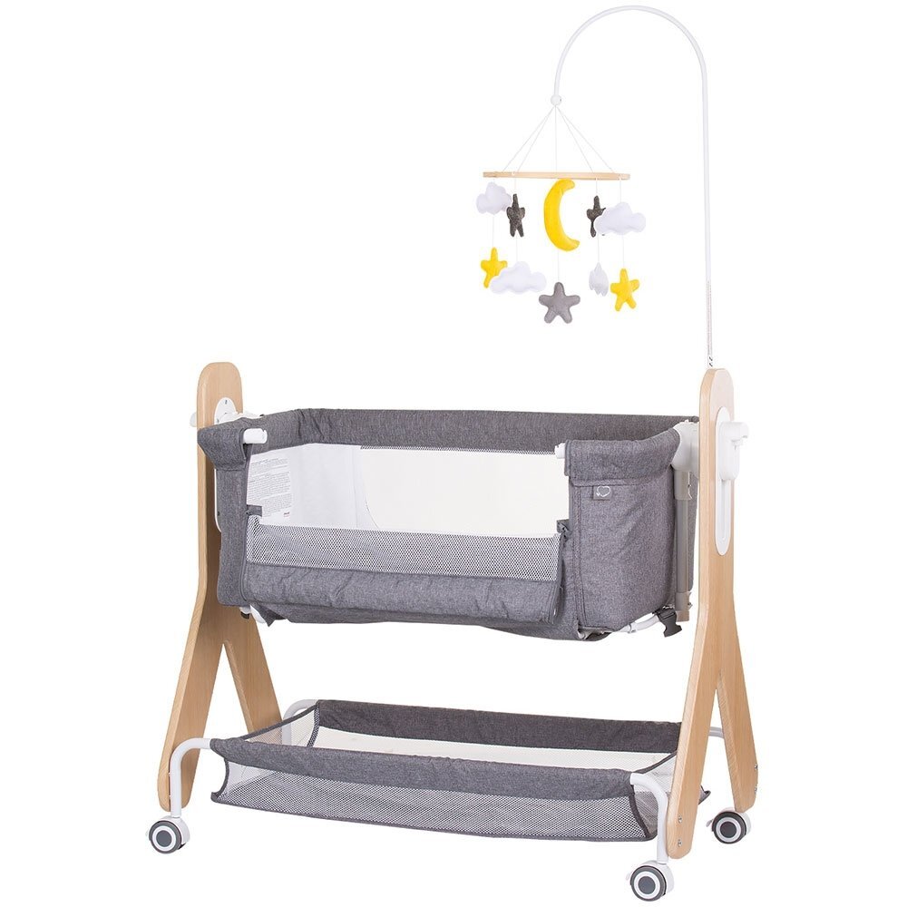 CHIPOLINO Patut Co-Sleeper Heart 2 Heart graphite
