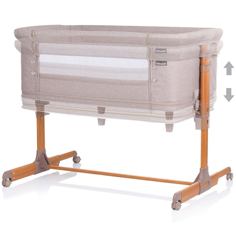CHIPOLINO Patut Co-Sleeper si Tarc Mommy n Me beige wood