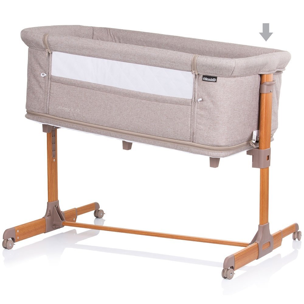 CHIPOLINO Patut Co-Sleeper si Tarc Mommy n Me beige wood