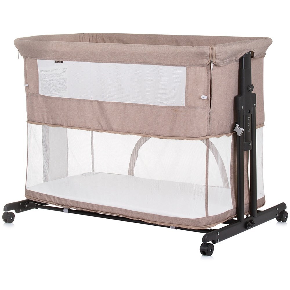 CHIPOLINO Patut co-sleeper si tarc Zen macadamia