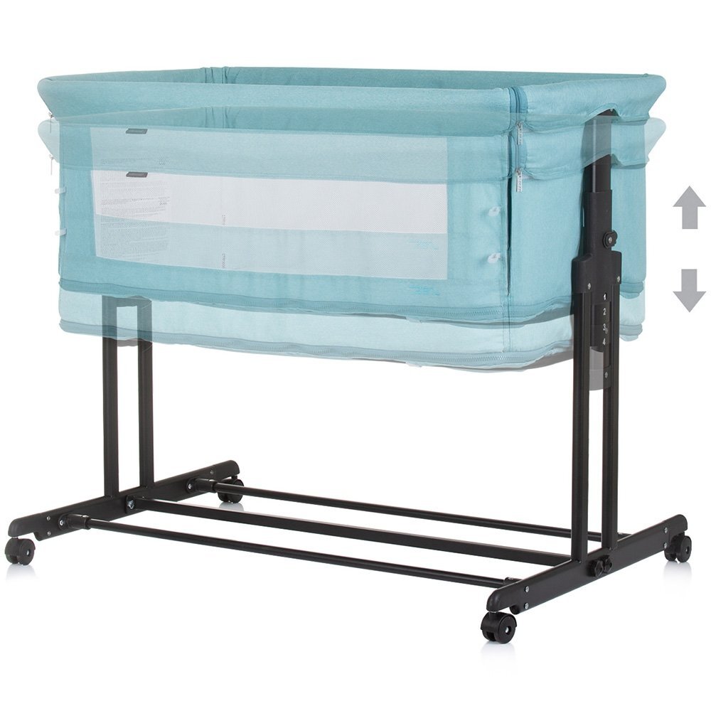 CHIPOLINO Patut co-sleeper si tarc Zen pastel green