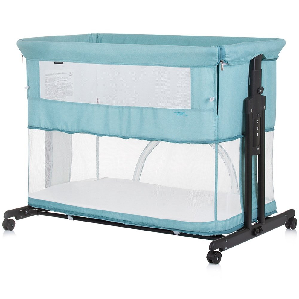 CHIPOLINO Patut co-sleeper si tarc Zen pastel green