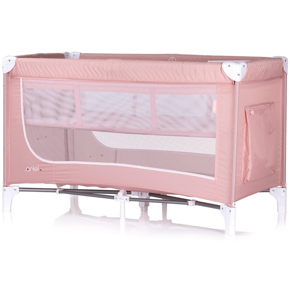CHIPOLINO Patut pentru copii Ariel pink marshmallow pliabil