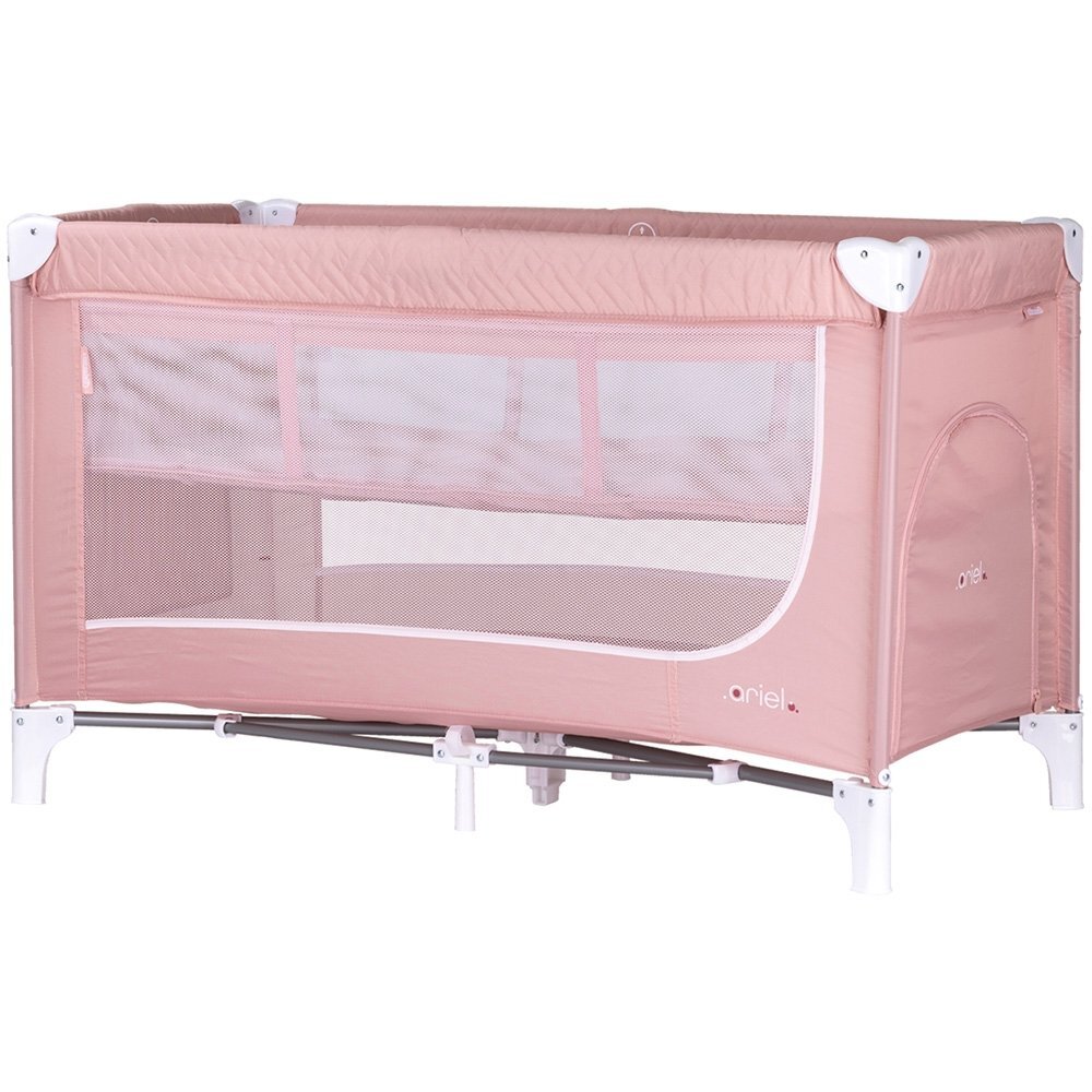 CHIPOLINO Patut pentru copii Ariel pink marshmallow pliabil