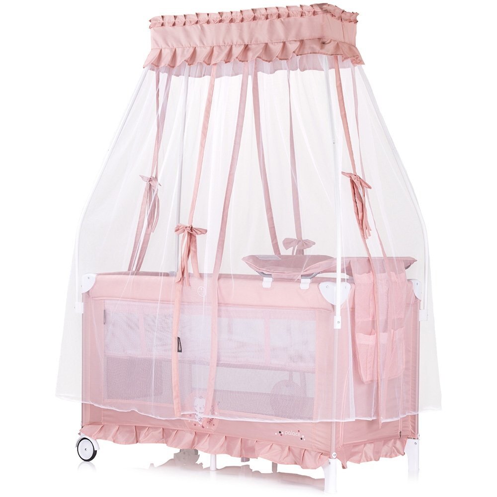 CHIPOLINO Patut pentru copii Palace Cat pink pliabil