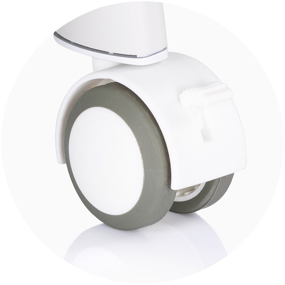 CHIPOLINO Patut pentru copii Sogno 2 in 1 grey cu leganare si cantar integrat