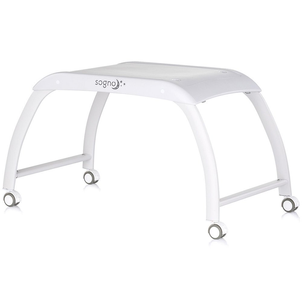 CHIPOLINO Patut pentru copii Sogno 2 in 1 pastel green cu leganare si cantar integrat