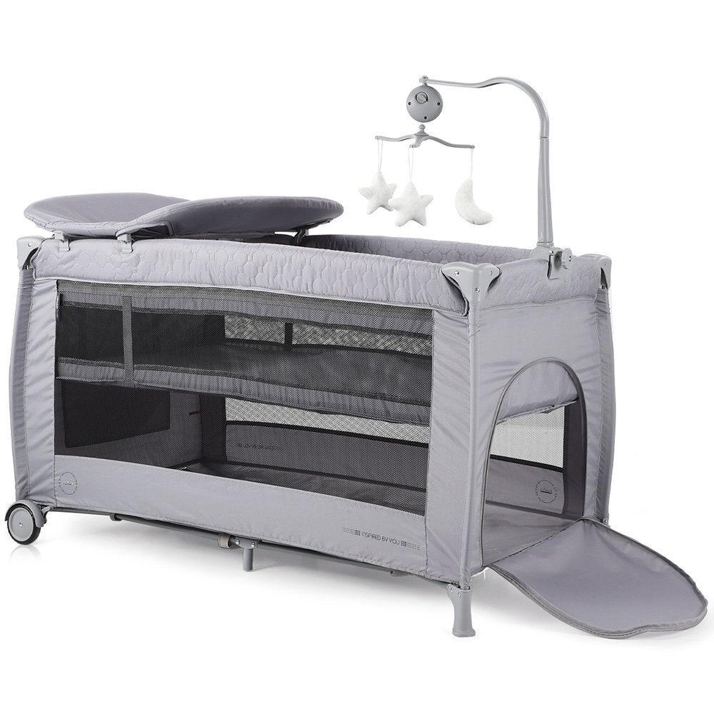 CHIPOLINO Patut pliabil Bella ash grey