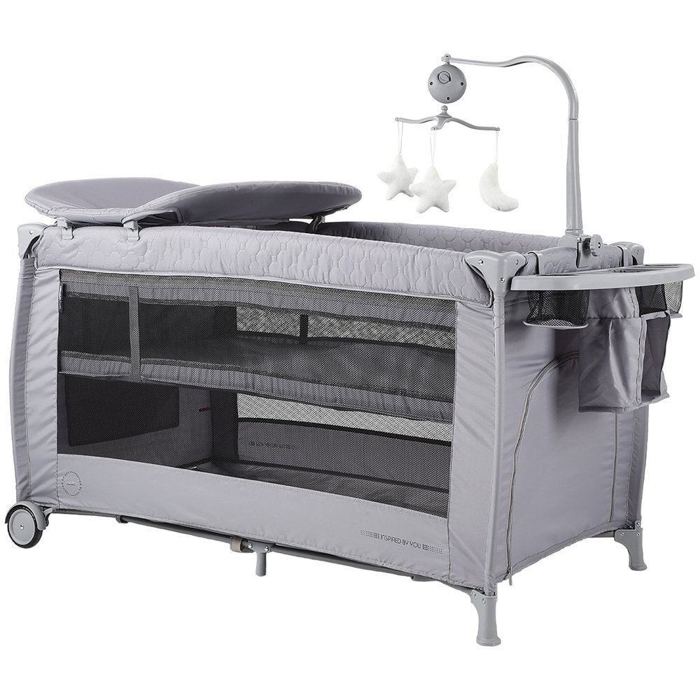 CHIPOLINO Patut pliabil Bella ash grey