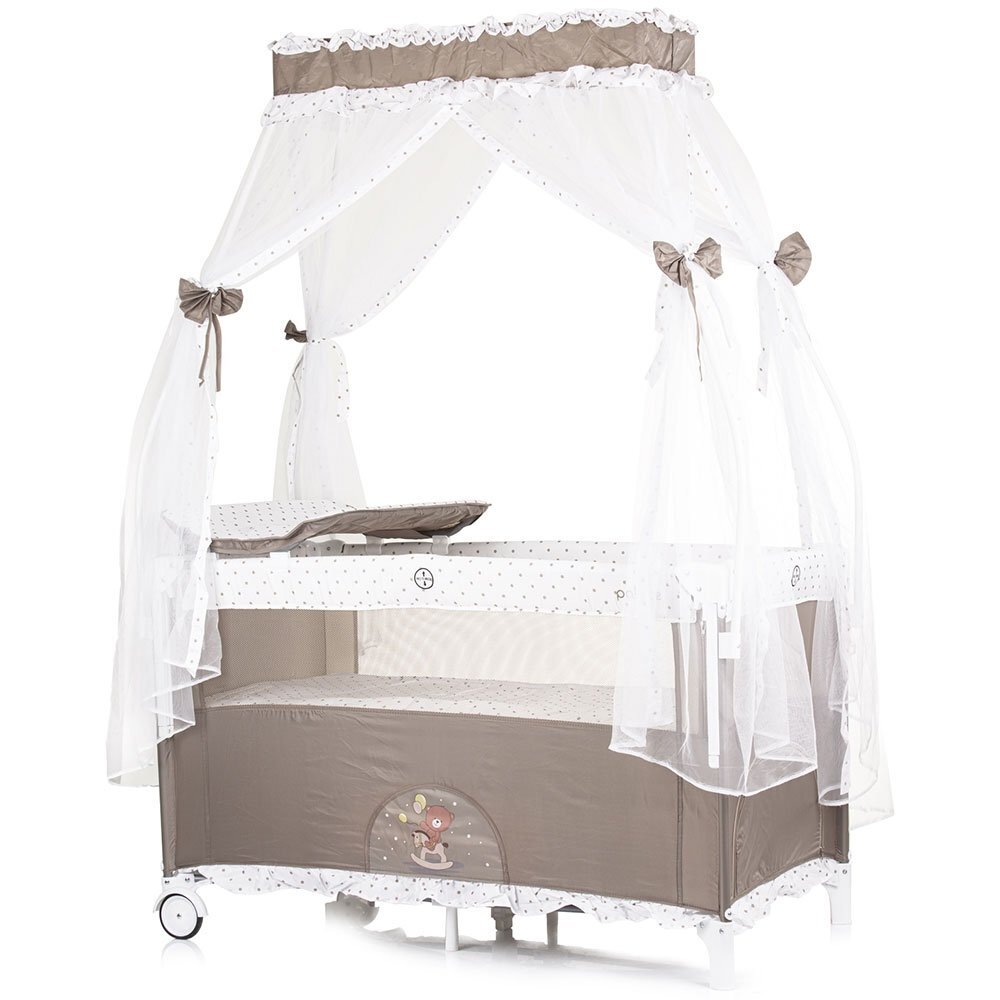 CHIPOLINO Patut pliabil Palace Bear beige