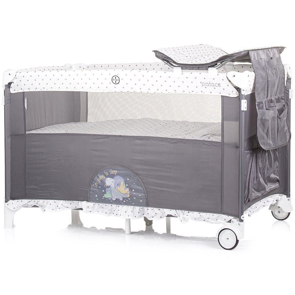 CHIPOLINO Patut pliabil Palace Dino grey