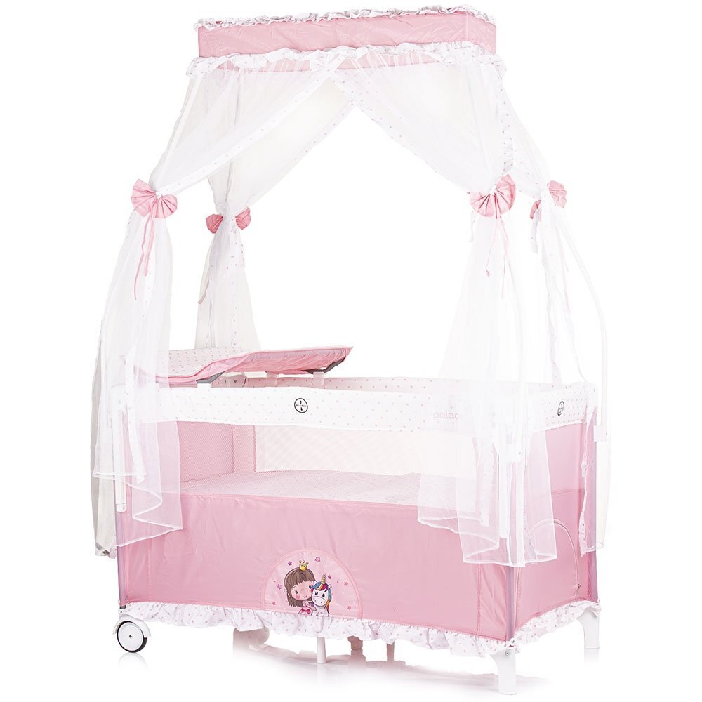 CHIPOLINO Patut pliabil Palace Princess pink