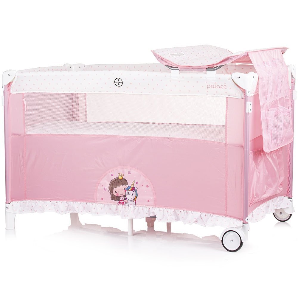 CHIPOLINO Patut pliabil Palace Princess pink