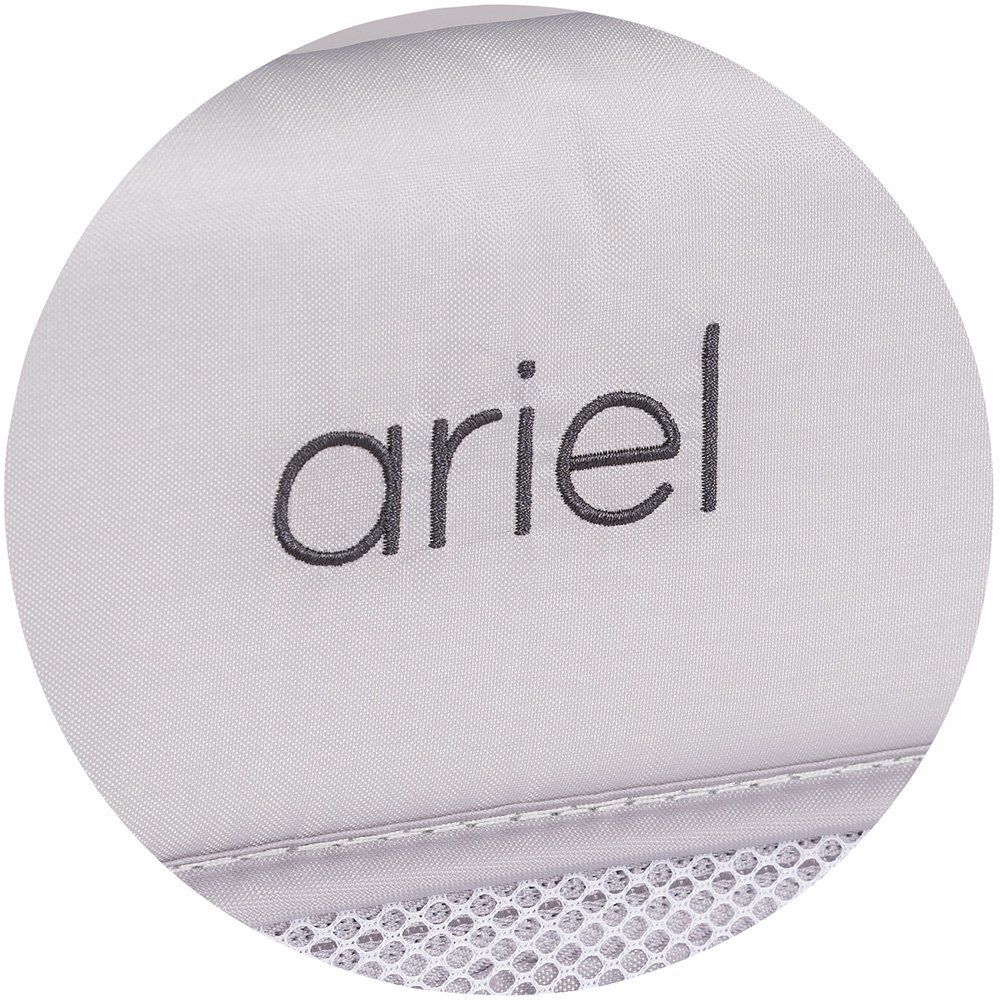 CHIPOLINO Patut pliabil pentru copii Ariel Platinum 120x60 cm doua nivele intrare laterala cu fermoar geanta pentru transport