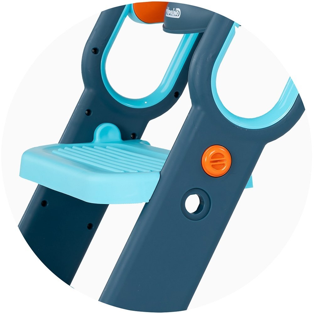CHIPOLINO Reductor toaleta cu scara Flippy blue