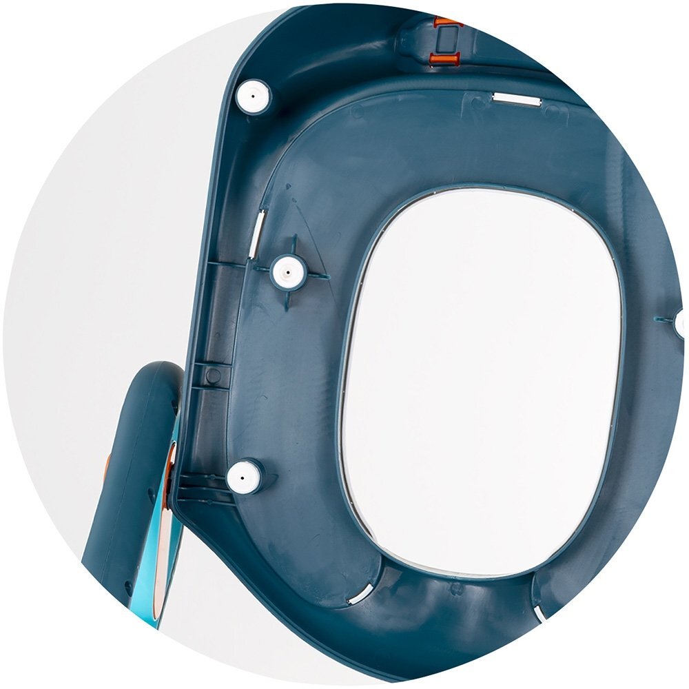 CHIPOLINO Reductor toaleta cu scara Flippy blue