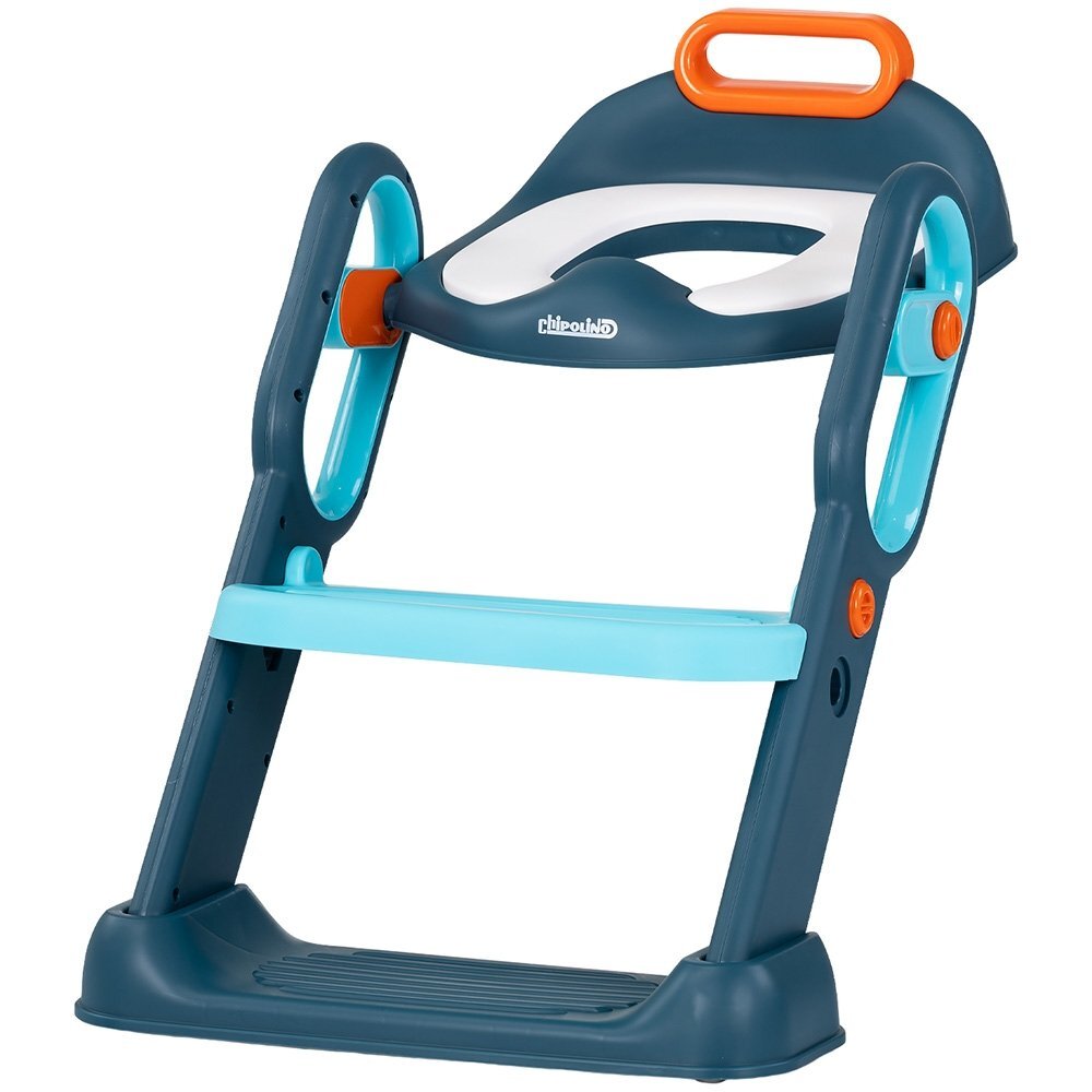 CHIPOLINO Reductor toaleta cu scara Flippy blue