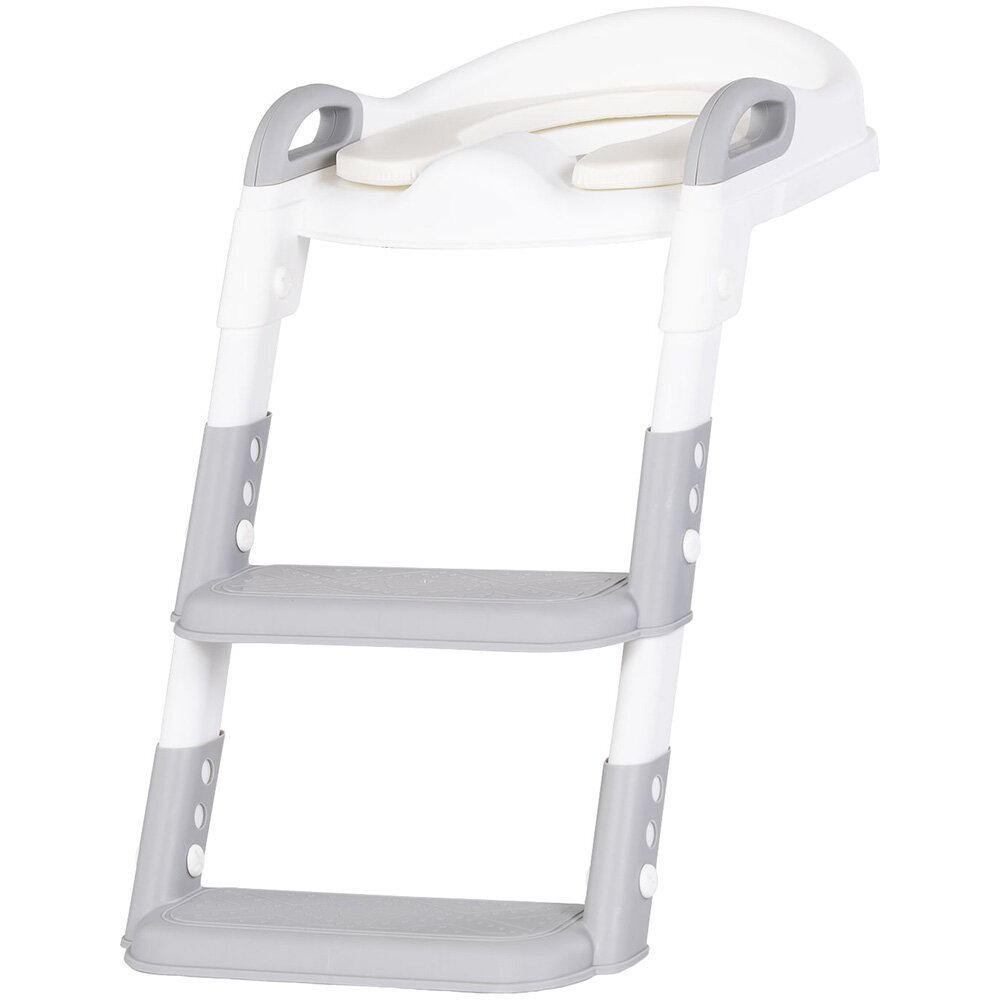 CHIPOLINO Reductor toaleta cu scara pentru copii Kiddy grey