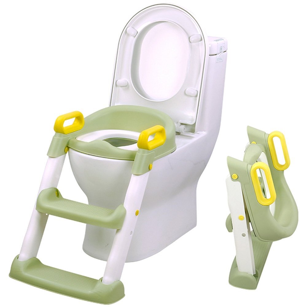 CHIPOLINO Reductor toaleta cu scara Skippy green
