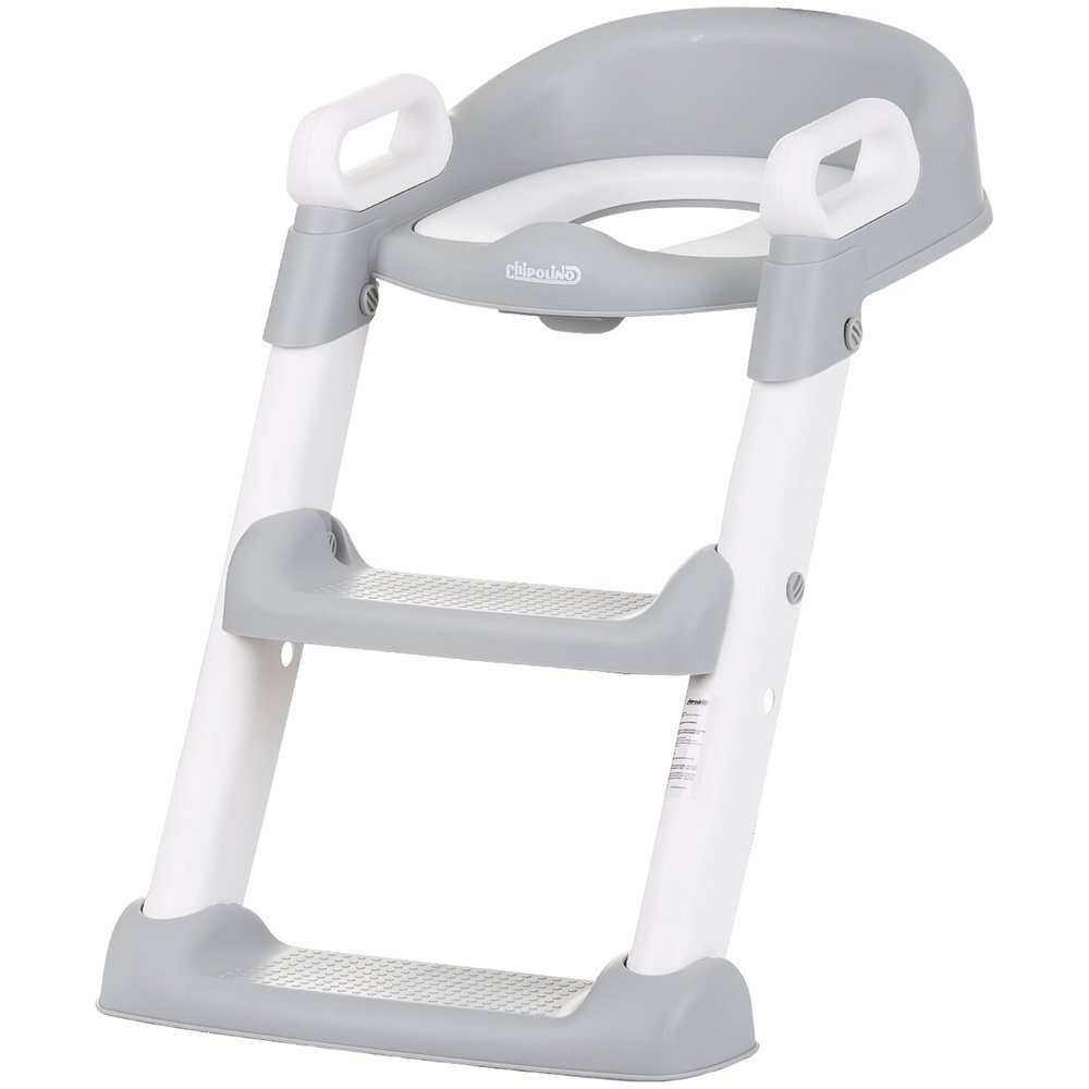 CHIPOLINO Reductor toaleta cu scara Skippy grey