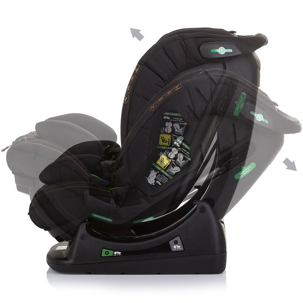 CHIPOLINO Scaun auto Aviato I-Size 40-150 cm obsidian