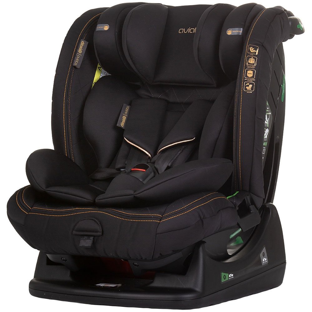CHIPOLINO Scaun auto Aviato I-Size 40-150 cm obsidian