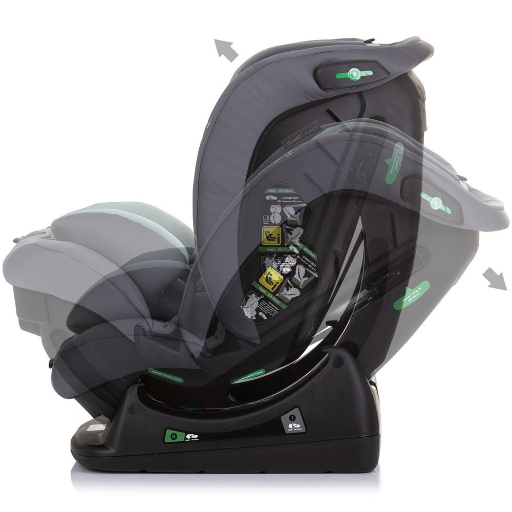 CHIPOLINO Scaun auto Aviato I-Size 40-150 cm pastel green