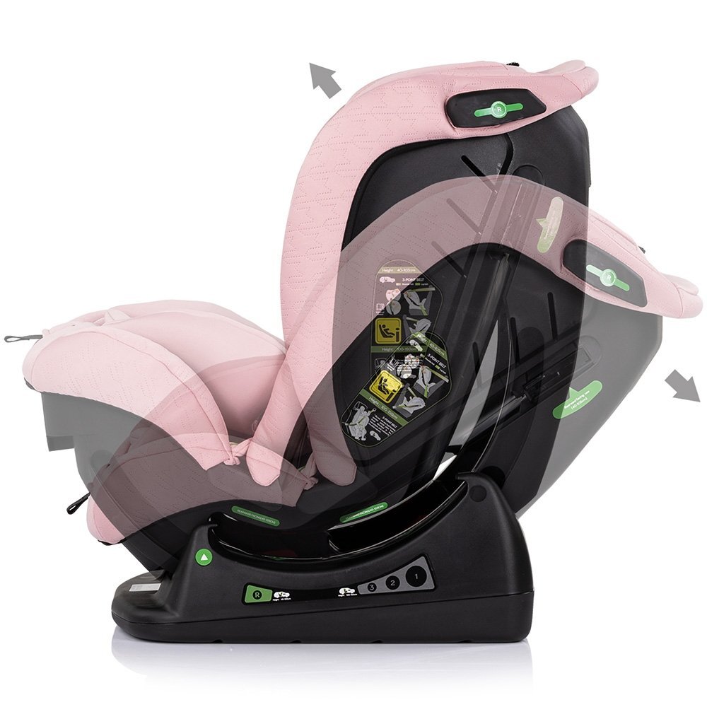 CHIPOLINO Scaun auto Aviato Pink Marshmallow I-Size 40-150 cm spatar reglabil husa detasabila perna moale