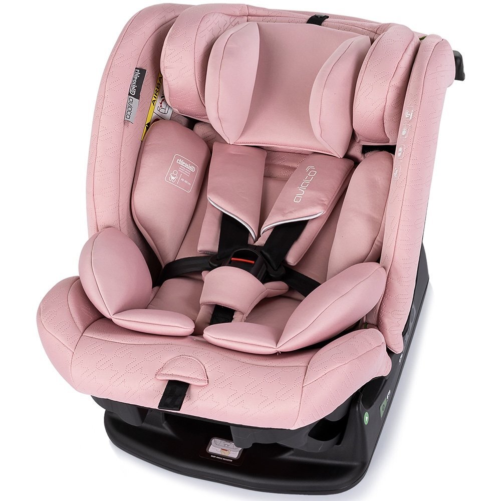 CHIPOLINO Scaun auto Aviato Pink Marshmallow I-Size 40-150 cm spatar reglabil husa detasabila perna moale