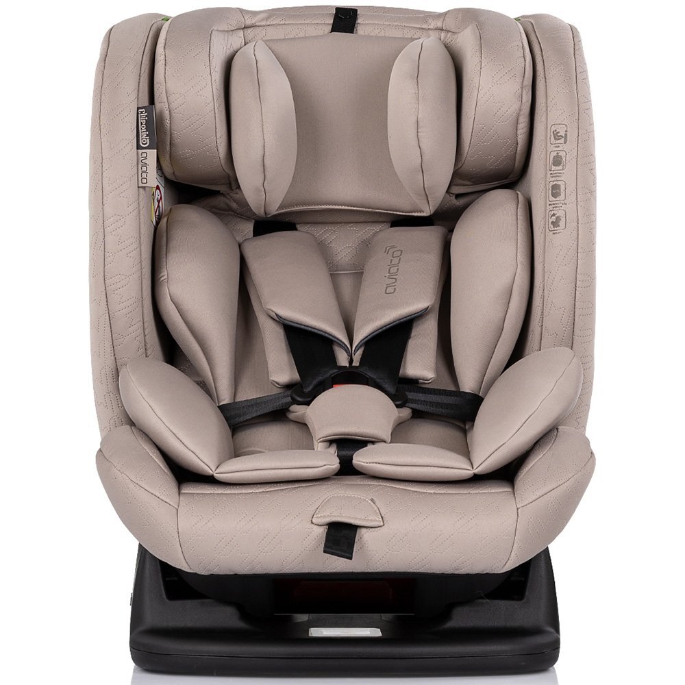 CHIPOLINO Scaun auto Aviato Tiramisu I-Size 40-150 cm spatar reglabil husa detasabila perna moale
