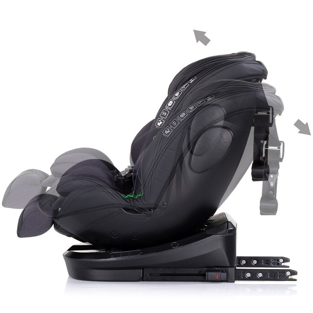 CHIPOLINO Scaun auto Hypnotic Anthracite I-Size 40-150 cm cu sistem Isofix Top tether Sezut rotativ