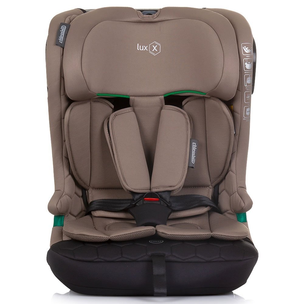 CHIPOLINO Scaun auto Lux X I-Size 76-150 cm cu sistem Isofix macadamia